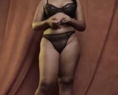 mftvqkzd0bma Sexy Model Diya in See-Through Black Lingerie BTS