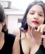 kl8mpzhc69x9 Alia Khan Friends Group Show On Chamet With Girls Taking Turns Showing Their Boobs